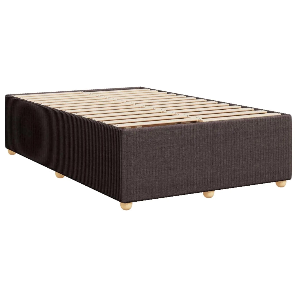 Letto box spring con materasso Marrone Scuro 120 x 200 cm 3454371