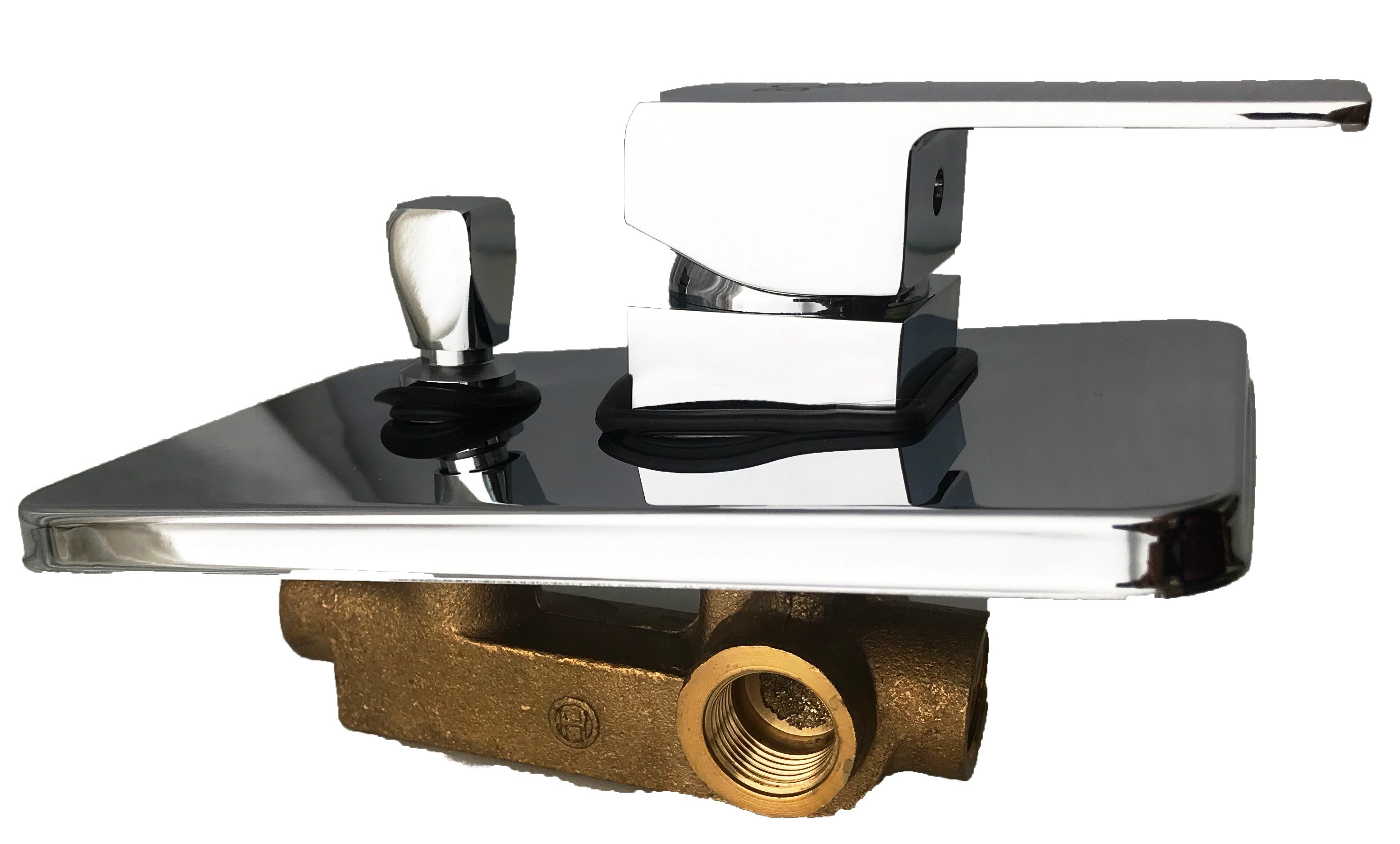 Miscelatore incasso doccia quadrato square moderno, con deviatore 2 uscite