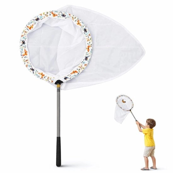 Rete Insetticida Telescopico Professionale - Semplice da Montare - Sostenibile - Ideale per Insetti - Facile da Portare