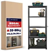 KADAX Regał Stackaro Solid 75 75x40cm KSS75L5 Midl + karton KK1018 <24> K17055