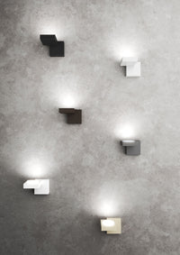 Faretto da parete Up moderno 1 luce attacco GX53 max 9W - Struttura in metallo colore sabbia design moderno