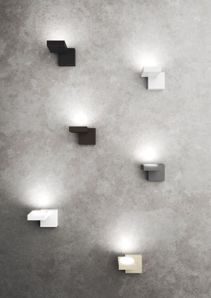 Faretto da parete Up moderno 1 luce attacco GX53 max 9W - Struttura in metallo colore sabbia design moderno