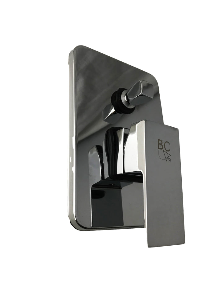 Miscelatore incasso doccia quadrato square moderno, con deviatore 2 uscite