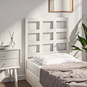 Testiera per Letto-Testata-Testiera Decorativa Bianca 80,5x4x100 cm Legno Massello di Pino 982229