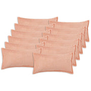 Federa 12 pcs HOUTEN Rosa 40 x 80 cm Bouclé 918210
