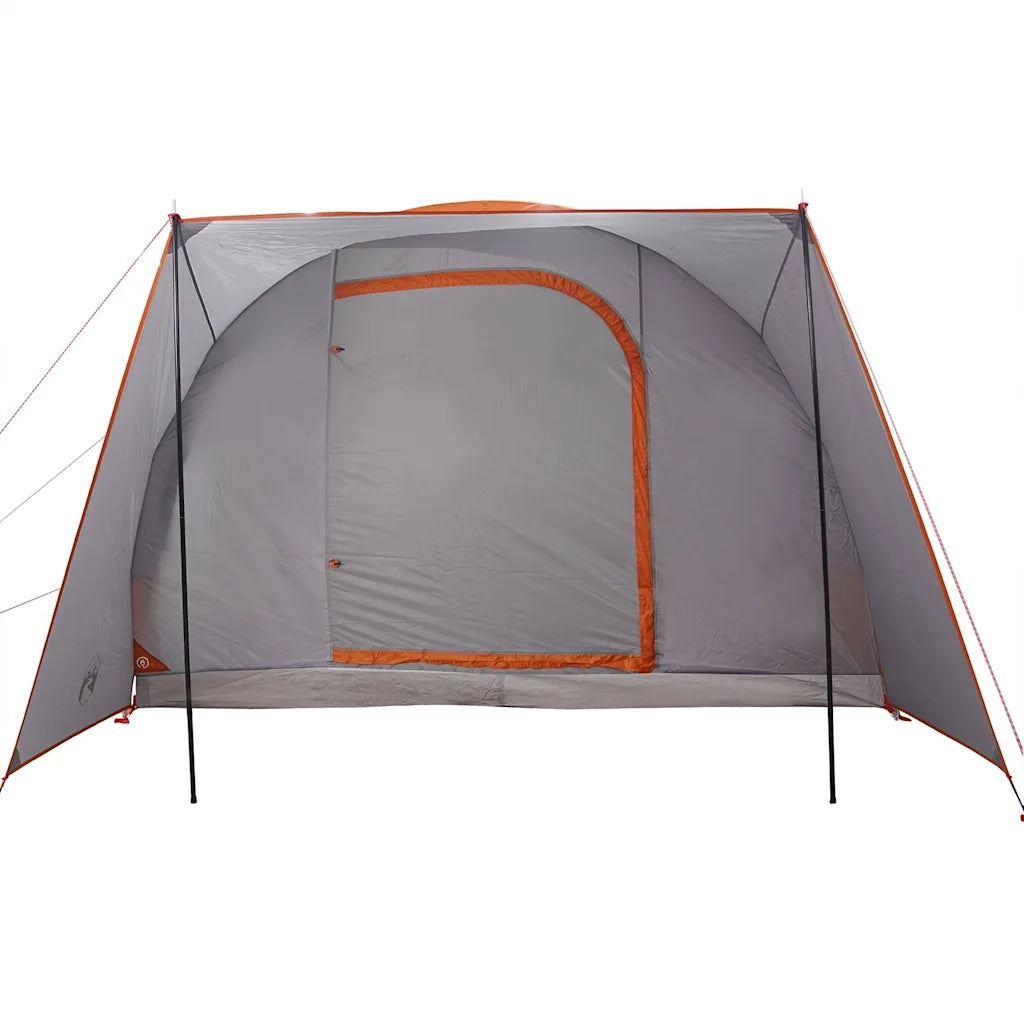 Tenda da Campeggio 2 Persone-Tenda per Escursionismo Grigio e Arancione Impermeabile 266954