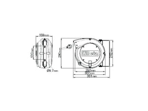 Avvolgitubo automatico 1900S Beta 8x10mt per aria compressa o acqua fredda