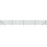 Recinzione da Giardino | Recinzione Metallica con Picchetti Ancoraggio Verde 1x10 m