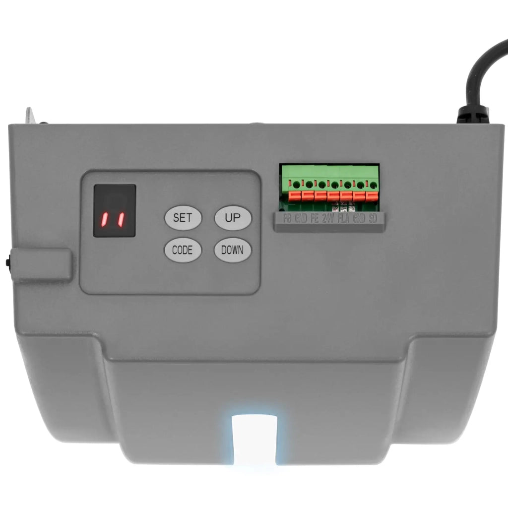Motore per porta da garage 1200 N per porte fino a 180 kg / 18 m² plastica grigio acciaio 14_0009411