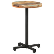 Tavolo da Bistrot Rotondo Ã˜50x75 cm Legno Massello di Recupero cod mxl 18266