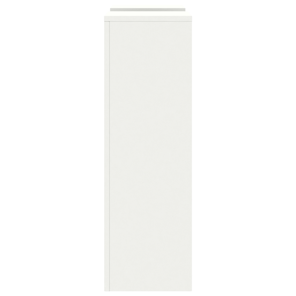 Supporti Piante da Esterno Pillar 2 pcs Bianco 24x24x75 cm Acciaio