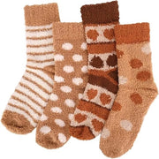 Sokini per donne, 8-pack, misure 39-42 - Calze con tessuto di spugna di corallo morbido