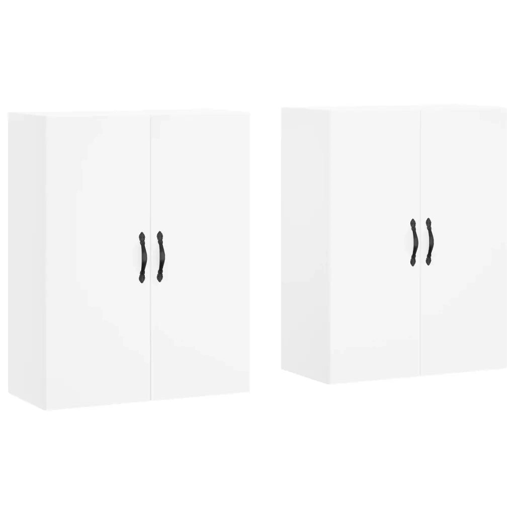 Armadietti a Parete 2 pz Bianchi in Legno Multistrato CFW3370608