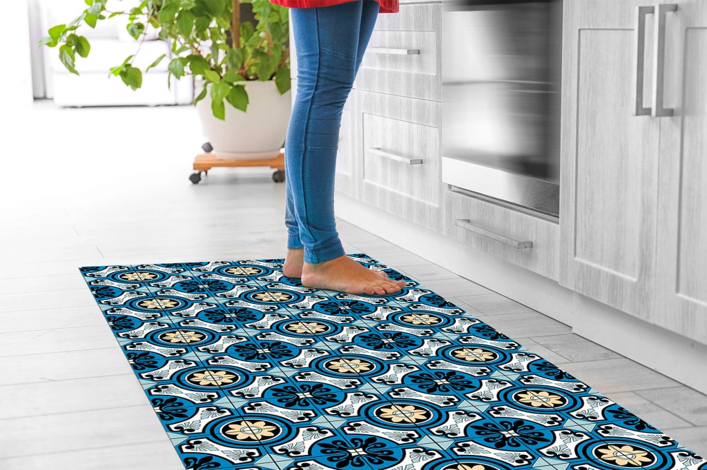 Tappeto passatoia fantasia made in Italy antiscivolo lavabile aderente Moroccan - 50x550 cm