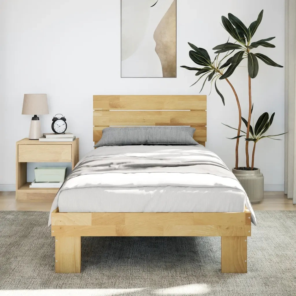 Struttura Letto con Testiera senza Materasso 75x190 cm 3315727