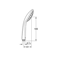 Doccino per doccia grohe, serie vitalio joy, colore viola