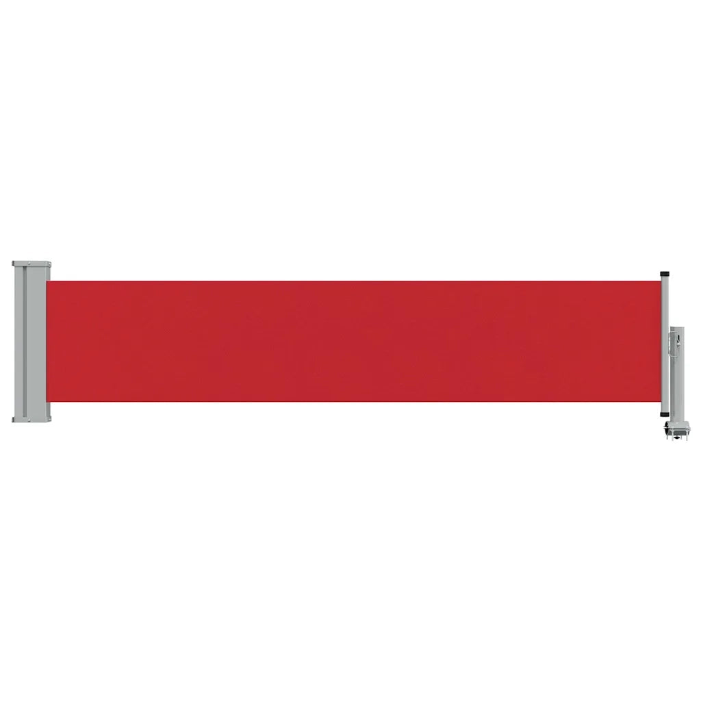 Tenda Laterale Retrattile per Patio 60x300 cm Rossa 48357
