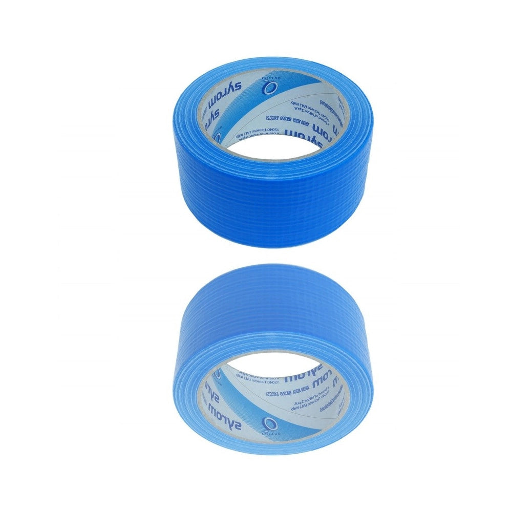Trade Shop - Nastro Americano Blu Telato Resistente 50 Mm X 25 Mt Sigilla Ripara Imballa -