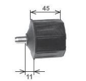 Calotta standard in PVC per rullo da 60 mm