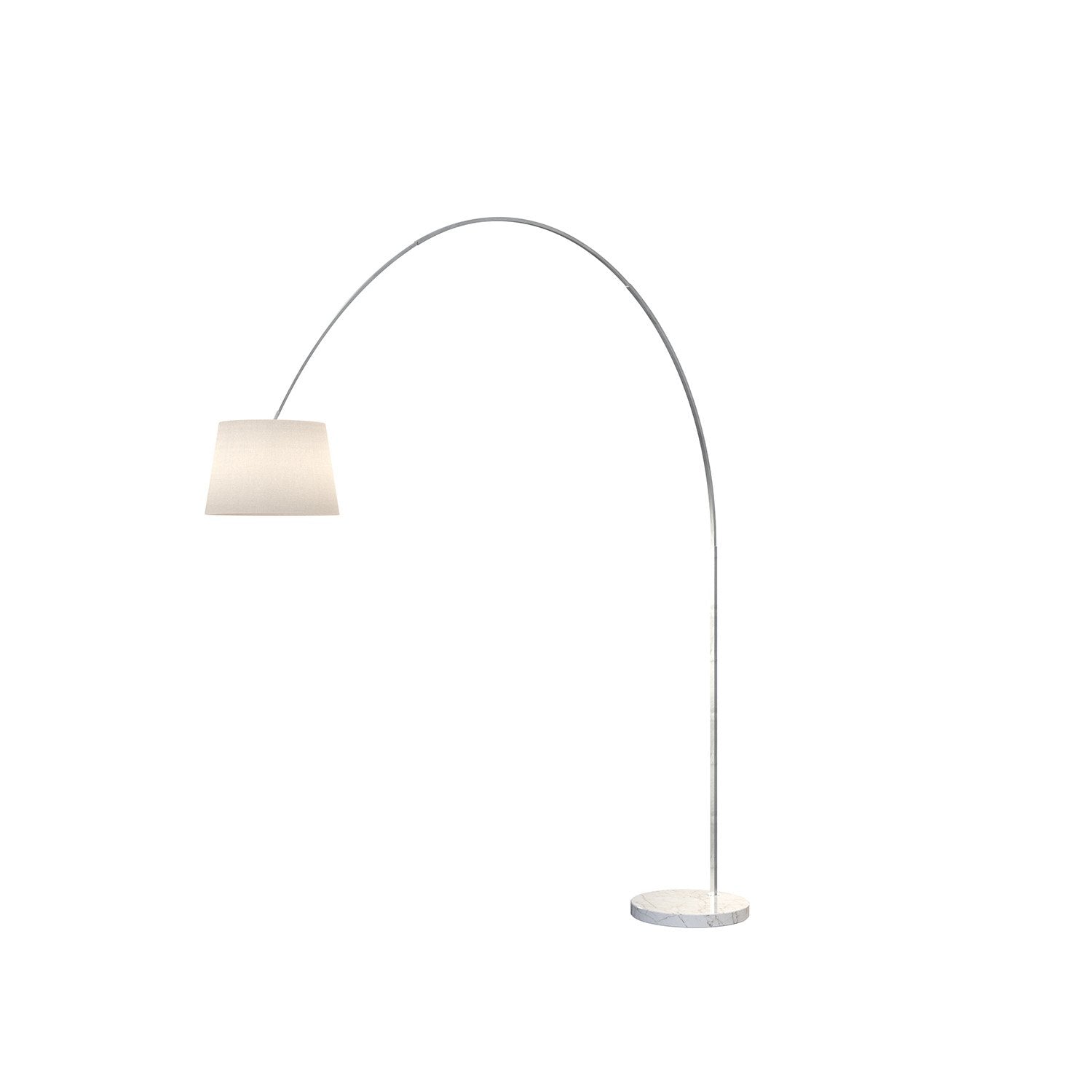 Piantana Contemporanea Turning Marmo E Diffusore Bianco1 Luce E27