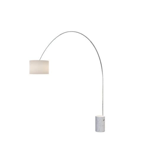 Piantana Contemporanea Turning Marmo Cilindro E Tessuto 1 Luce E27