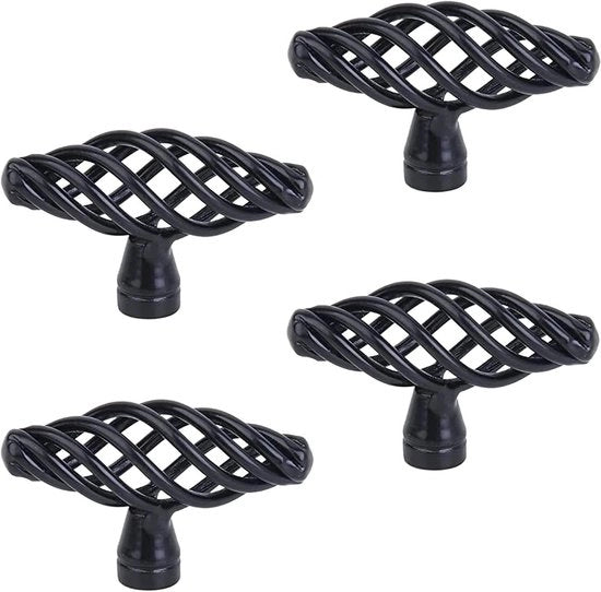 4 pezzi di gru di cucina per mobili vittaggio classici eleganti per armadi porte finestre e battiscopa (con viti)
