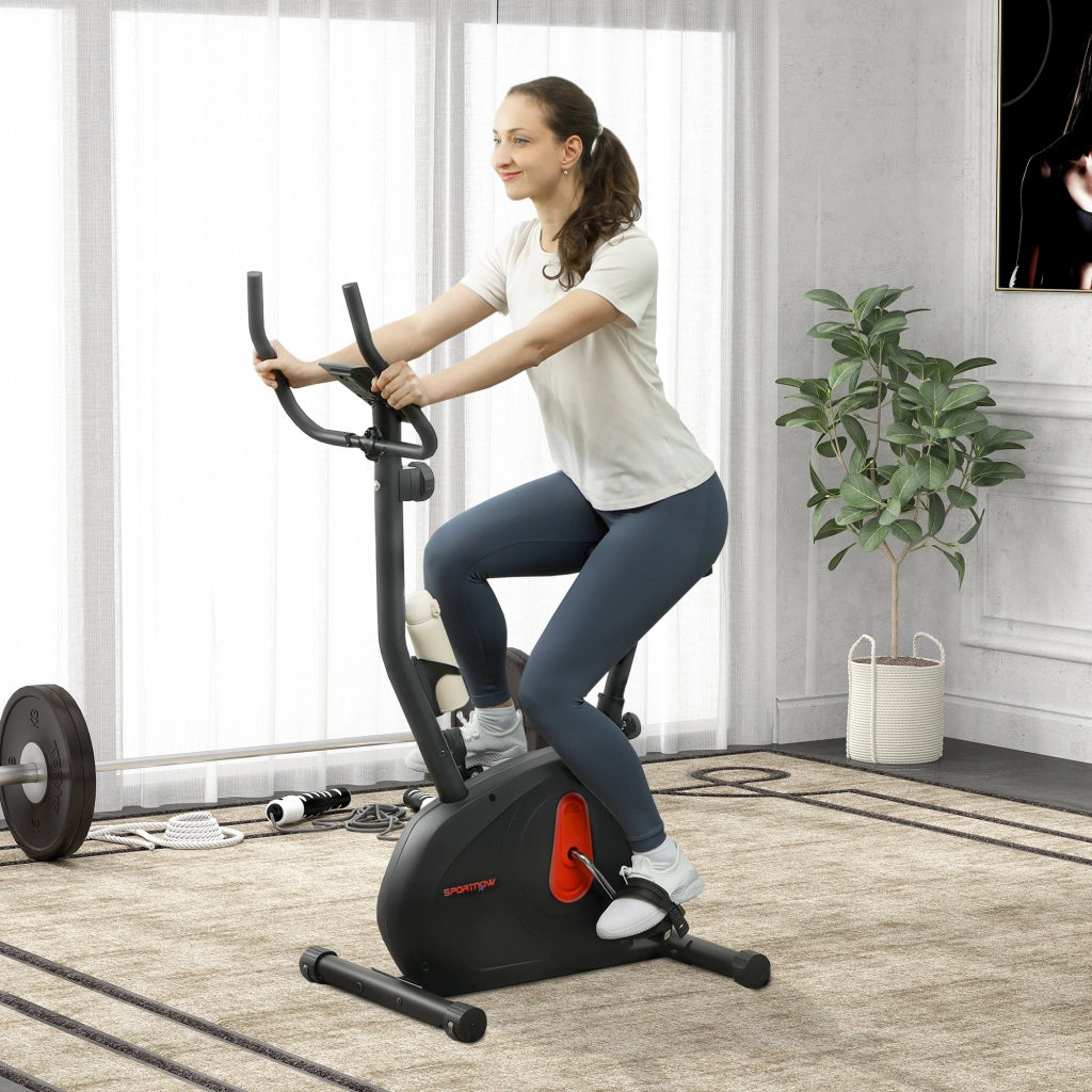Cyclette con Resistenza Magnetica Regolabile ¨C Xylo ¨C Display LCD, Sedile Regolabile, 88x50,5x131,5 cm, Nero
