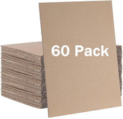 Veline di cartone ondulato 60 pezzi - piastre di cartone ondulato 3 mm - formato A4 - contenitori di spedizione - progetti di fai da te - carta forte duratura - scatole di cartone