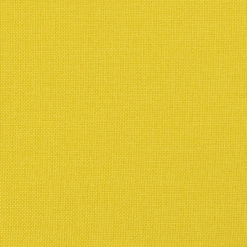 Cuscino per Schiena | Cuscino dorsale Giallo Chiaro 50 x 19 x 45 cm Tessuto