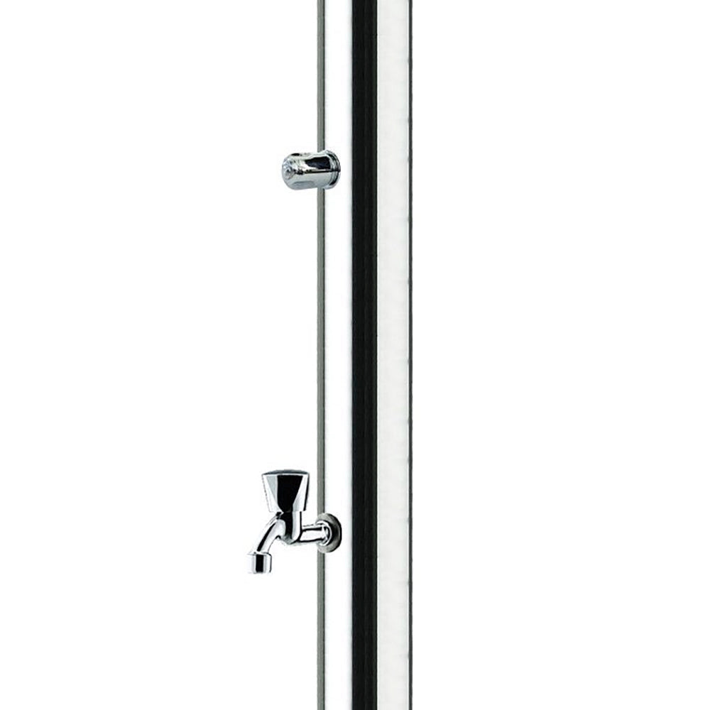 Doccia da Giardino Rubinetto e Lavapiedi ATI Docce UNI-1R Inox Anodizzato
