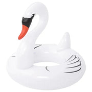 Trade Shop - Salvagente Gonfiabile A Forma Di Cigno Bianco Galleggiante Mare 104x104x96cm 016149 -