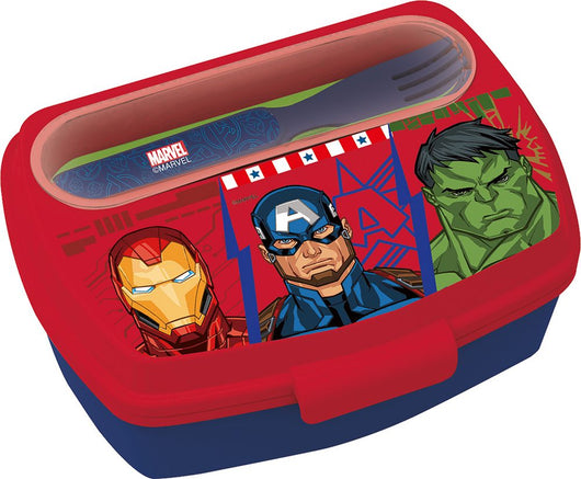 Sandwich Box Avenger per bimbi con posate
