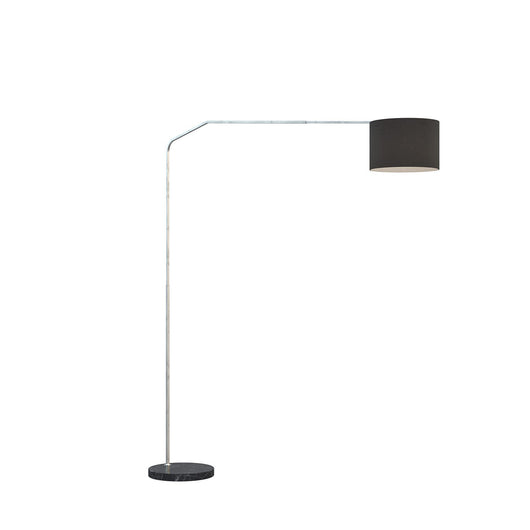 Piantana Contemporanea Slope Marmo Piatto E Tessuto Nero 1 Luce E27