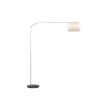 Piantana Contemporanea Slope Marmo Piatto Nero Diffusore Bianco 1 Luce E27