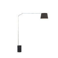 Piantana Contemporanea Slope Marmo Cilindro Nero Diffusore Nero 1 Luce E27