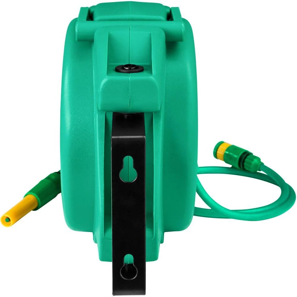 Avvolgitubo con tubo da giardino verde girevole 10 mt 3408184