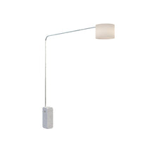 Piantana Contemporanea Corner Marmo Bianco Tessuto Bianco 1 Luce E27