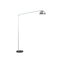 Piantana Contemporanea Corner Marmo Basso Nero Metallo Cromo 1 Luce E27