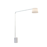 Piantana Contemporanea Corner Marmo Alto Bianco Diffusore Bianco 1 Luce E27