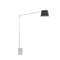 Piantana Contemporanea Corner Marmo Alto Bianco Diffusore Nero 1 Luce E27