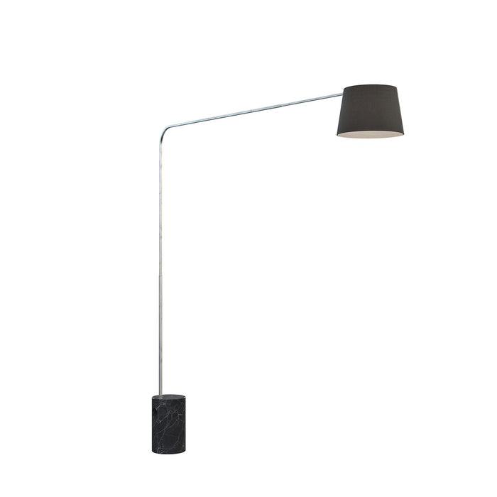 Piantana Contemporanea Corner Marmo Alto Nero Diffusore Nero 1 Luce E27