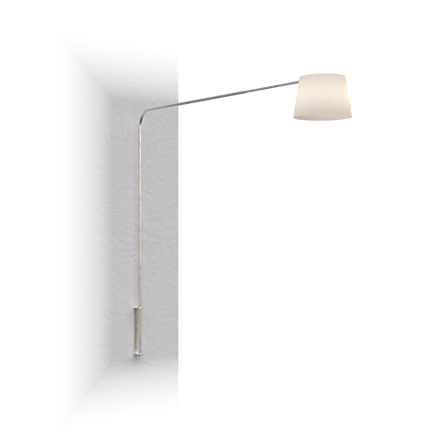 Piantana Contemporanea Corner Metallo Cromo Diffusore Bianco 1 Luce E27