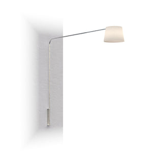 Piantana Contemporanea Corner Metallo Cromo Diffusore Bianco 1 Luce E27