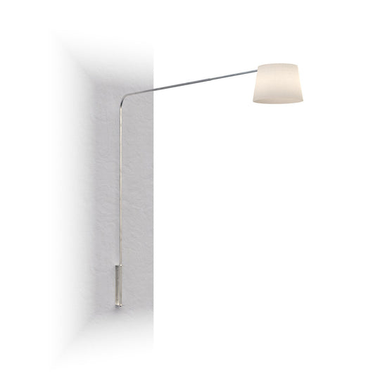 Piantana Contemporanea Corner Metallo Cromo Diffusore Bianco 1 Luce E27