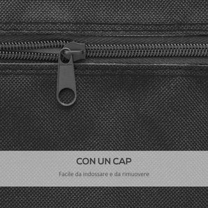 Copertura Tavolo da Ping Pong 257x153x5 cm in Polietilene Nero