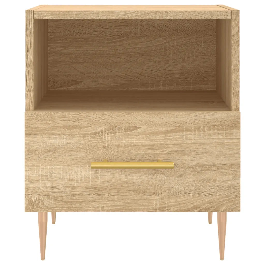 Comodino Rovere Sonoma 40x35x47,5 cm in Legno Multistrato 827410
