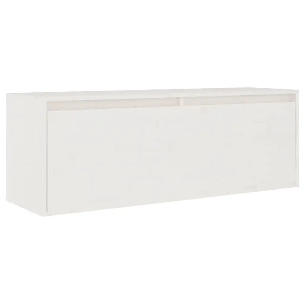 Mobili Porta TV 3 pz Bianchi in Legno Massello di Pino cod mxl 11608