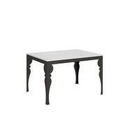 Tavolo allungabile 90x120/380 cm Paxon Evolution telaio Antracite - Bianco Frassino