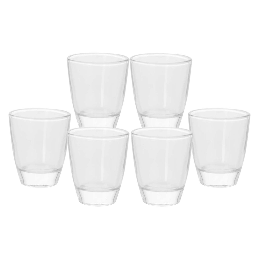 Confezione da 6 Bicchierini da Shot 45ml compatibili Bevande Alcoliche Resistenti Trasparente Alpina
