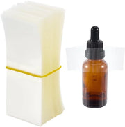 Cinture di chiusura 600 pezzi - 8 x 3 cm - Sigillanti per bottiglie - Adatti per balsami labiali - Colari in vetro - Resistenti agli urti e impermeabili - Folia di sigillatura